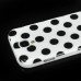 Lively Dual-Color Spots Style TPU Case For Samsung Galaxy S4 i9500 - White / Black