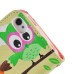 Lovely Owls  Built-in Wallet Leather Case Cover for iPhone 4/4S