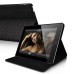 Lucky Bear Folio Stand Leather Case Cover For iPad 2 / 3 / 4 - Black