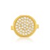 Luxurious Diamond Home Button Key for iPhone 4 - Gold