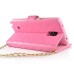 Luxury Bing Golden Metal Strip Rhinestone Stand Case Leather Cover Wallet For Samsung Galaxy Note 4 - Pink