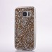 Luxury Bling Rhinestone Transparent Clear TPU Back Case Cover for Samsung Galaxy S7 G930 - Gold/Silver