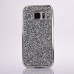 Luxury Bling Rhinestone Transparent Clear TPU Back Case Cover for Samsung Galaxy S7 G930 - Grey/Silver