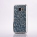 Luxury Bling Rhinestone Transparent Clear TPU Back Case Cover for Samsung Galaxy S7 G930 - Silver/Blue