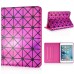 Luxury Bright  PU Leather Case Stand Smart Cover For Apple iPad Mini 4 - Magenta