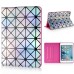 Luxury Bright  PU Leather Case Stand Smart Cover For Apple iPad Mini 4 - White