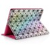 Luxury Bright Surface PU Leather Case Stand Cover For Apple iPad 2 / 3 / 4 - White