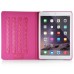 Luxury Bright Surface PU Leather Case Stand Cover For Apple iPad Air 2 (iPad 6) - Pink