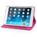 Luxury Bright Surface PU Leather Case Stand Cover For Apple iPad Air (iPad 5) - Pink