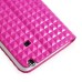 Luxury Bright Wallet Card Holder Flip PU Leather Magnetic Closure Stand Case Cover For Samsung Galaxy Note 4 - Magenta