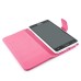 Luxury Bright Wallet Card Holder Flip PU Leather Magnetic Closure Stand Case Cover For Samsung Galaxy Note 4 - Magenta