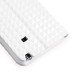 Luxury Bright Wallet Card Holder Flip PU Leather Magnetic Closure Stand Case Cover For Samsung Galaxy Note 4 - White