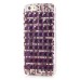 Luxury Candy Color Bling Rhinestone Diamond Chain Design Protective Hard Case for iPhone 6 4.7 inch - Dark Purple