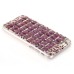 Luxury Candy Color Bling Rhinestone Diamond Chain Design Protective Hard Case for iPhone 6 4.7 inch - Dark Purple