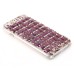 Luxury Candy Color Bling Rhinestone Diamond Chain Design Protective Hard Case for iPhone 6 4.7 inch - Dark Purple