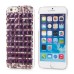 Luxury Candy Color Bling Rhinestone Diamond Chain Design Protective Hard Case for iPhone 6 4.7 inch - Dark Purple