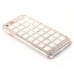 Luxury Candy Color Bling Rhinestone Diamond Chain Design Protective Hard Case for iPhone 6 4.7 inch - White