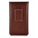 Luxury Card Holder Up-Down Open Flip PU Leather Magnetic Closure Bag Pouch Case For Samsung Galaxy S6 / S6 Edge/S5 / S4 / S3 - Brown