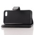 Luxury Crazy Horse Leather Case Wallet With Card Holder for iPhone 7 - Black