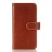 Luxury Crazy Horse Leather Case Wallet With Card Holder for iPhone 7 - Brown