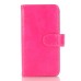 Luxury Crazy Horse Leather Case Wallet With Card Holder for iPhone 7 - Magenta