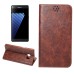 Luxury Crazy Horse PU Leather Magnetic Closure Flip Stand Case With Card Slot for Samsung Galaxy Note 7 - Coffee