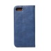 Luxury Crazy Horse PU Leather Magnetic Closure Flip Stand Case With Card Slot for iPhone 7 - Blue