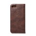 Luxury Crazy Horse PU Leather Magnetic Closure Flip Stand Case With Card Slot for iPhone 7 - Brown