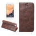 Luxury Crazy Horse PU Leather Magnetic Closure Flip Stand Case With Card Slot for iPhone 7 - Brown