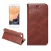 Luxury Crazy Horse PU Leather Magnetic Closure Flip Stand Case With Card Slot for iPhone 7 - Coffee