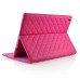 Luxury Crown Leather Smart Stand Case Cover For iPad Mini 1/2/3 - Magenta