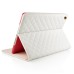 Luxury Crown Leather Smart Stand Case Cover For iPad Mini 1/2/3 - White