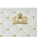 Luxury Crown Leather Smart Stand Case Cover For iPad Mini 1/2/3 - White