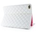 Luxury Crown Leather Smart Stand Case Cover For iPad Mini 4 - White