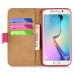 Luxury Crown Leather Stand Case Cover For Samsung Galaxy S6 Edge - Magenta