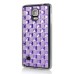 Luxury Diamond Rhinestone Gem Snap On TPU Hard Back Case Cover For Samsung Galaxy Note 4 - Big Gem Purple