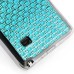 Luxury Diamond Rhinestone Gem Snap On TPU Hard Back Case Cover For Samsung Galaxy Note 4 - Small Gem Blue