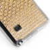 Luxury Diamond Rhinestone Gem Snap On TPU Hard Back Case Cover For Samsung Galaxy Note 4 - Small Gem Gold