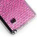 Luxury Diamond Rhinestone Gem Snap On TPU Hard Back Case Cover For Samsung Galaxy Note 4 - Small Gem Magenta