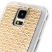Luxury Diamond Rhinestone Gem Snap On TPU Hard Back Case Cover For Samsung Galaxy S5 G900 - Small Gem Gold