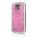 Luxury Diamond Rhinestone Gem Snap On TPU Hard Back Case Cover For Samsung Galaxy S5 G900 - Small Gem Pink