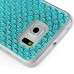 Luxury Diamond Rhinestone Gem Snap On TPU Hard Back Case Cover For Samsung Galaxy S6 Edge - Small Gem Blue