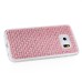 Luxury Diamond Rhinestone Gem Snap On TPU Hard Back Case Cover For Samsung Galaxy S6 Edge - Small Gem Pink