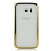 Luxury Golden Shiny Powder Glitter TPU Back  Case Cover For Samsung Galaxy S6 Edge - Gold