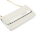 Luxury Grid Pattern Shoulder Bag Style Leather Flip Case with Card Slot for iPhone 6 4.7 inch - White