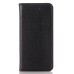 Luxury Litchi Grain Magnetic Switch Flip Genuine Leather Case with Card Slot for iPhone 7 - Black