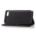 Luxury Litchi Grain Magnetic Switch Flip Genuine Leather Case with Card Slot for iPhone 7 - Black