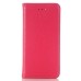 Luxury Litchi Grain Magnetic Switch Flip Genuine Leather Case with Card Slot for iPhone 7 - Magenta