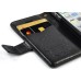 Luxury Magnetic Folio PU Leather Wallet Flip Case With Card Slots And Holder For iPhone 4 / 4S