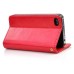 Luxury Magnetic Folio PU Leather Wallet Flip Case With Card Slots And Holder For iPhone 4 / 4S